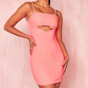 NWT Hot Pink Bodycon Mini Dress